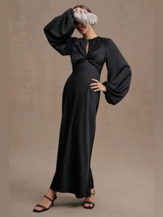 Significant Other Dresses & Skirts - SIGNIFICANT OTHER DEMI BACKLESS LONG-SLEEVE COLUMN GOWN AU12/US8